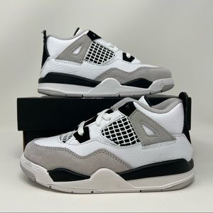 Nike Air Jordan Retro IV 4 TD Military Black 2022 Toddler Size 10c BQ7670-111